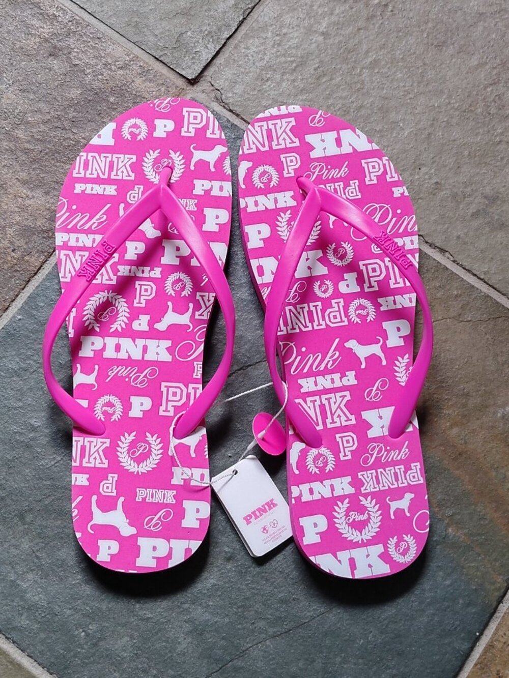 New Victoria's Secret PINK flip flops Sandal Slipper